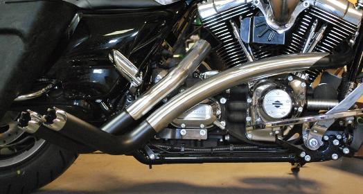 road glide street glide road king exhaust pipes